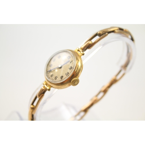 439 - OMEGA 9ct Gold C.1920's Ladies WRISTWATCH Hand-wind WORKING