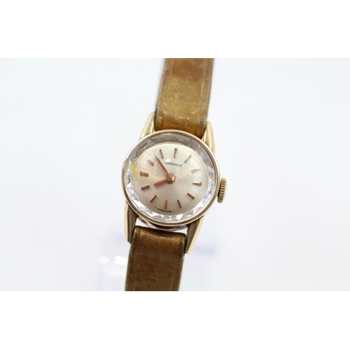 447 - LONGINES Gold Plated Ladies C.1960s WRISTWATCH Hand-wind WORKING Boxed