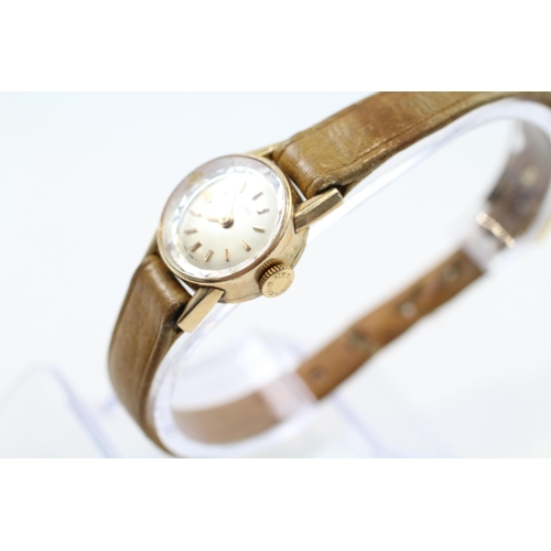 447 - LONGINES Gold Plated Ladies C.1960s WRISTWATCH Hand-wind WORKING Boxed