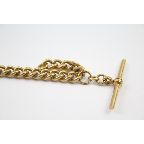 450 - PRESCOT Gents Vintage Rolled Gold POCKET WATCH Hand-wind WORKING W/ Chain