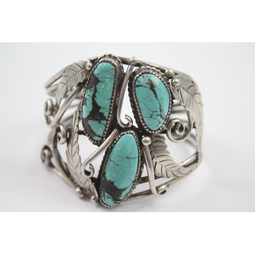 212 - Silver Turquoise Navajo bangle