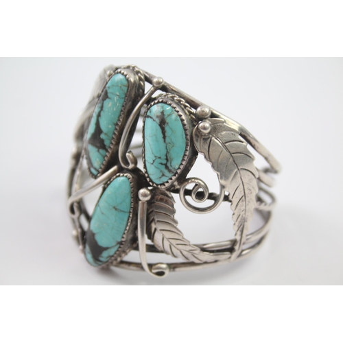 212 - Silver Turquoise Navajo bangle