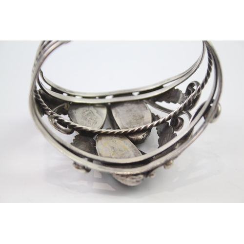 212 - Silver Turquoise Navajo bangle