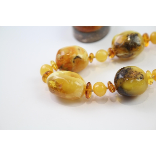 214 - A collection of silver Amber jewellery including Butterscotch