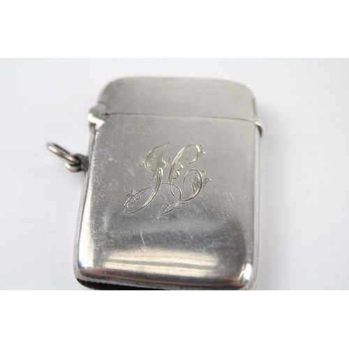 228 - Antique Hallmarked 1901 Birmingham STERLING SILVER Vesta Case 38g