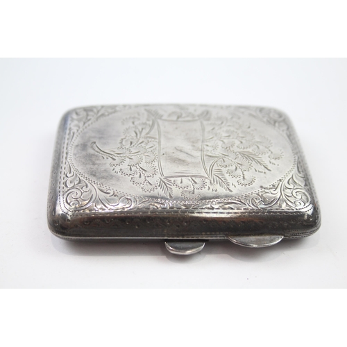 230 - Vintage Hallmarked 1925 Birmingham STERLING SILVER Cigarette Case 95g