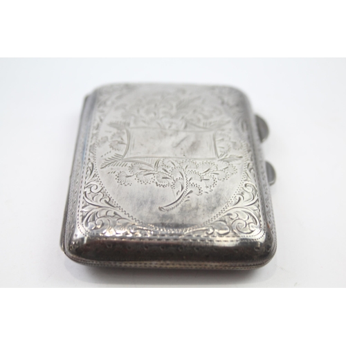 230 - Vintage Hallmarked 1925 Birmingham STERLING SILVER Cigarette Case 95g