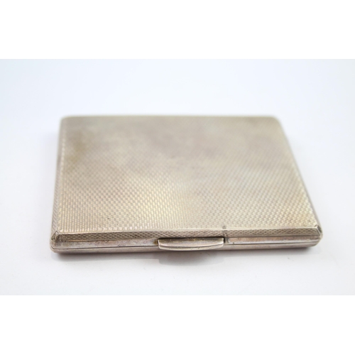 232 - Vintage Hallmarked 1932 London STERLING SILVER Cigarette Case 89g