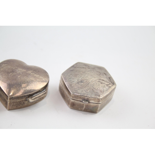 244 - 4 x Vintage Hallmarked .925 STERLING SILVER Trinket Boxes 65g