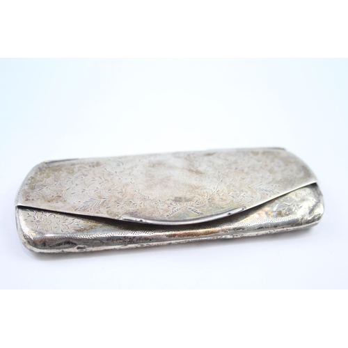 247 - Antique Hallmarked 1909 Birmingham STERLING SILVER Glasses Case 43g