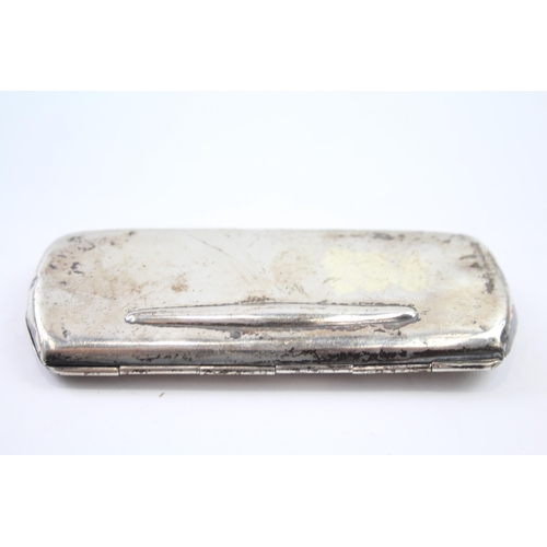 247 - Antique Hallmarked 1909 Birmingham STERLING SILVER Glasses Case 43g