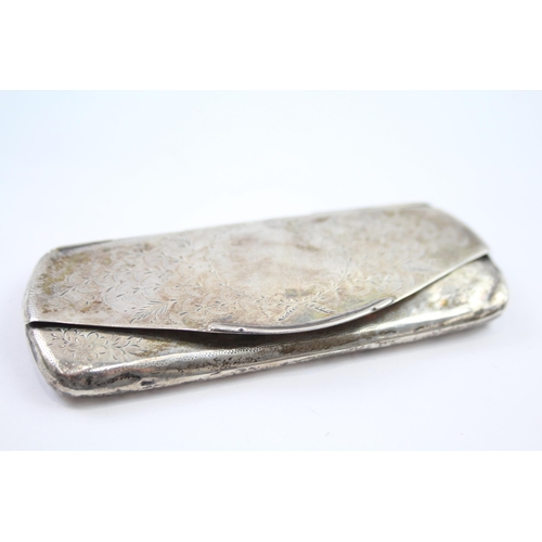 247 - Antique Hallmarked 1909 Birmingham STERLING SILVER Glasses Case 43g