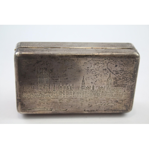 250 - Vintage Hallmarked ASPREY 1963 London STERLING SILVER Tobacco Box 97g