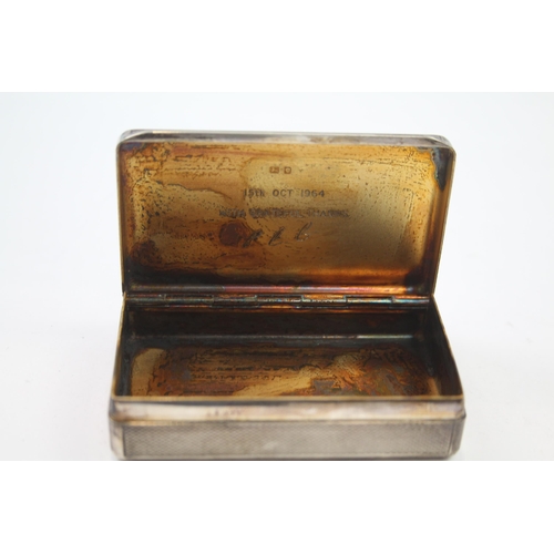 250 - Vintage Hallmarked ASPREY 1963 London STERLING SILVER Tobacco Box 97g