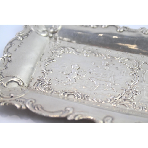 257 - Antique / Vintage Stamped .800 SILVER Ornate Pin Dish 61g