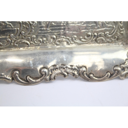 257 - Antique / Vintage Stamped .800 SILVER Ornate Pin Dish 61g