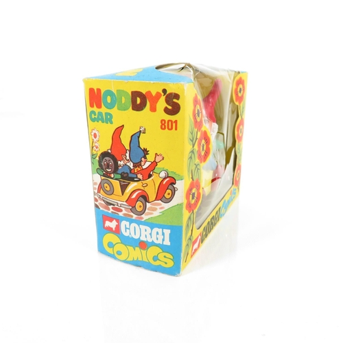 271 - Boxed Corgi Comics Original Noddy and Big Ears with Golly car - some cracking to cellophane on box b... 