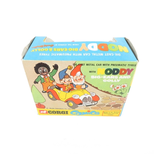 271 - Boxed Corgi Comics Original Noddy and Big Ears with Golly car - some cracking to cellophane on box b... 