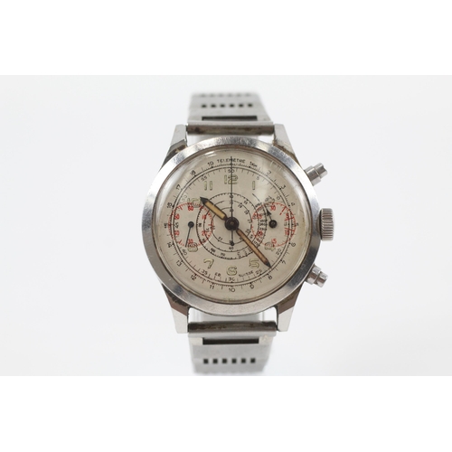 395 - Gents Vintage Sector Dial Chronograph WRISTWATCH Hand-wind WORKING