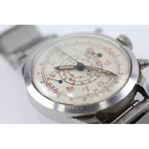 395 - Gents Vintage Sector Dial Chronograph WRISTWATCH Hand-wind WORKING