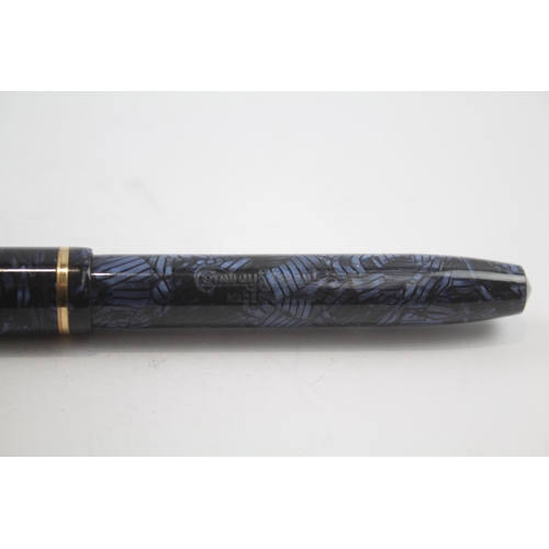 425 - Vintage CONWAY STEWART 28 Navy FOUNTAIN PEN w/ 14ct Nib WRITING Boxed