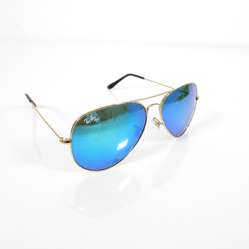 300 - 2x Pairs Ray Ban Sunglasses Blue Lens etched RB