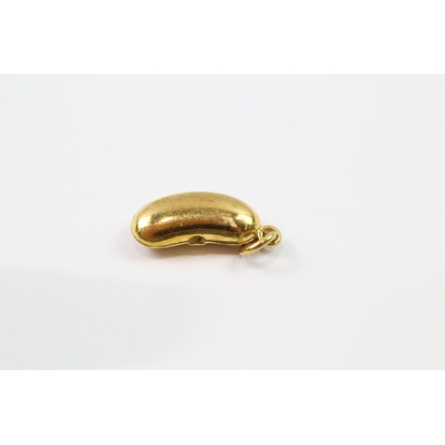 33 - 9ct gold lucky bean charm (0.47g)