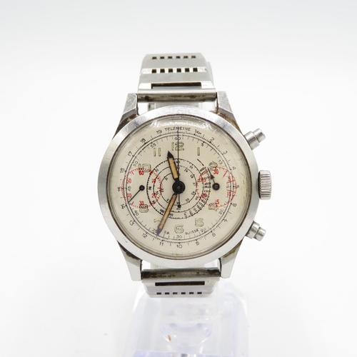 395 - Gents Vintage Sector Dial Chronograph WRISTWATCH Hand-wind WORKING