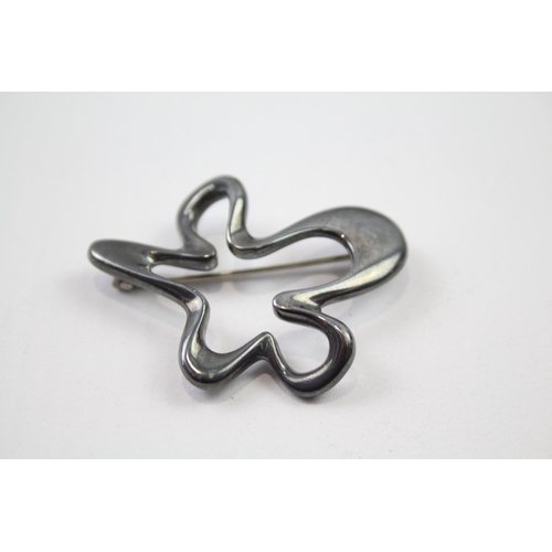 159 - Georg Jensen sterling silver brooch (16g)