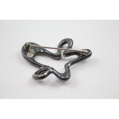 159 - Georg Jensen sterling silver brooch (16g)