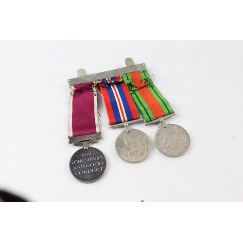 Mounted WW.2 - GV.I Long Service Medal Group - Officer Long Service Medal Named