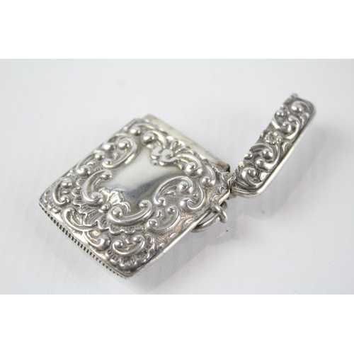 331 - Antique Edwardian 1905 Birmingham Sterling Silver Vetsa / Match Case (25g)