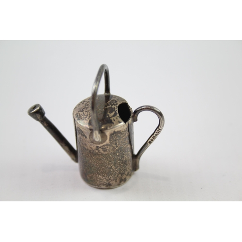 339 - Vintage Hallmarked 1996 London Sterling Silver Miniature Watering Can (13g)