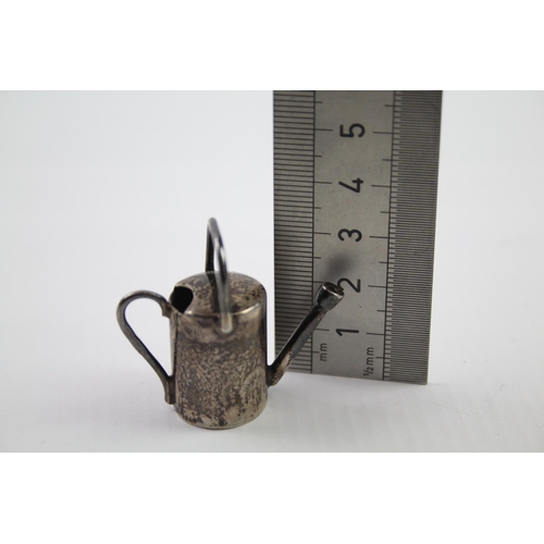 339 - Vintage Hallmarked 1996 London Sterling Silver Miniature Watering Can (13g)