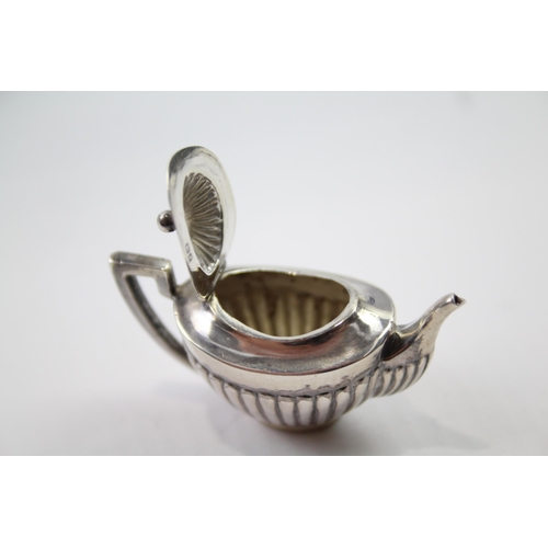 340 - 4 x Antique Edwardian 1905 Birmingham Sterling Silver Miniature Tea Set (27g)