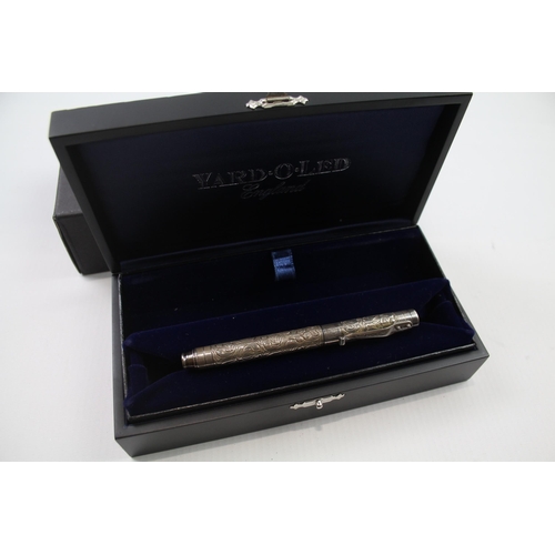 396 - YARD O LED Hallmarked .925 Sterling Silver Ballpoint Rollerball Pen WRITING 32g