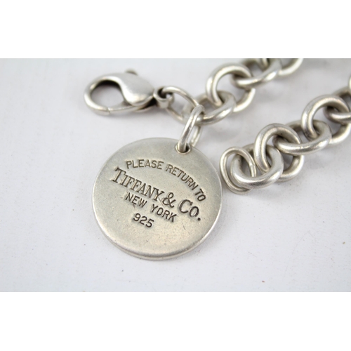 164 - Tiffany & Co sterling silver tag bracelet (41g)