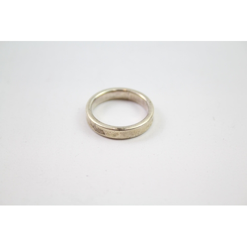 184 - Tiffany & Co 1837 sterling silver band ring (3g).  Size L + 1/2