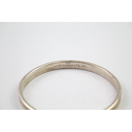 207 - Tiffany & Co sterling silver 1837 bangle bracelet (33g)