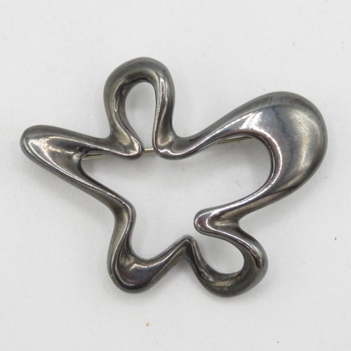 159 - Georg Jensen sterling silver brooch (16g)