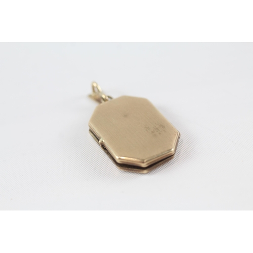 4 - 9ct gold locket pendant (3.1g)