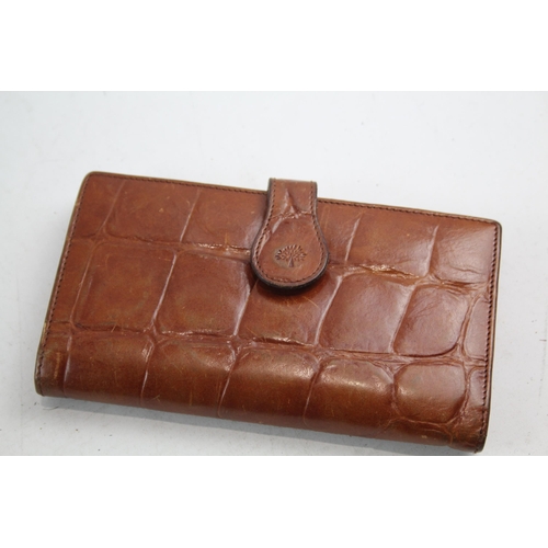 237 - 2 x Mulberry Tan Leather Handbag & Croc Embossed Wallet