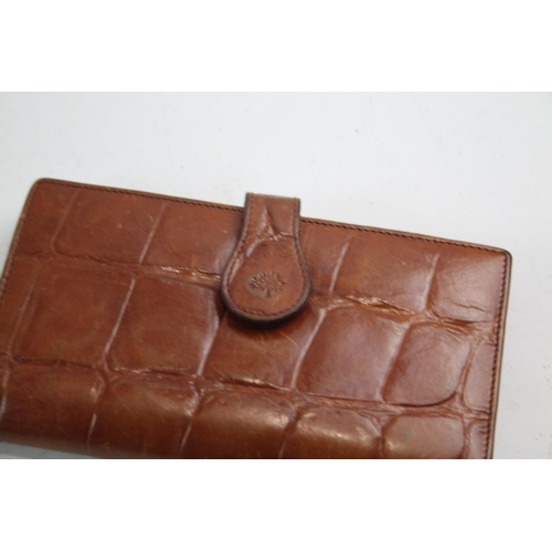 237 - 2 x Mulberry Tan Leather Handbag & Croc Embossed Wallet