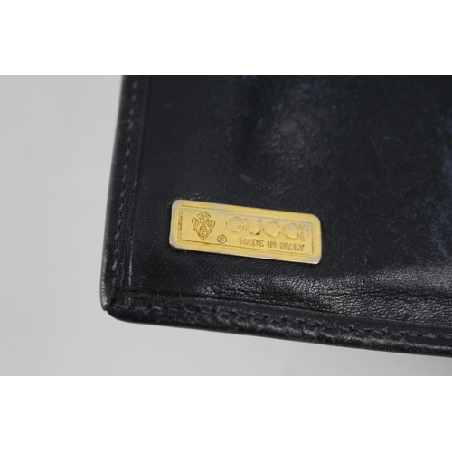 238 - Gucci 1970s Navy Micro 'GG' Monogram Wallet / Purse