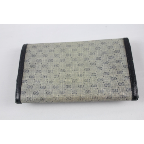 238 - Gucci 1970s Navy Micro 'GG' Monogram Wallet / Purse