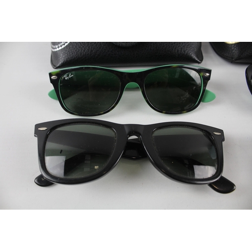 254 - Collection of Designer RayBan Sunglasses Inc Cases Etc x 4