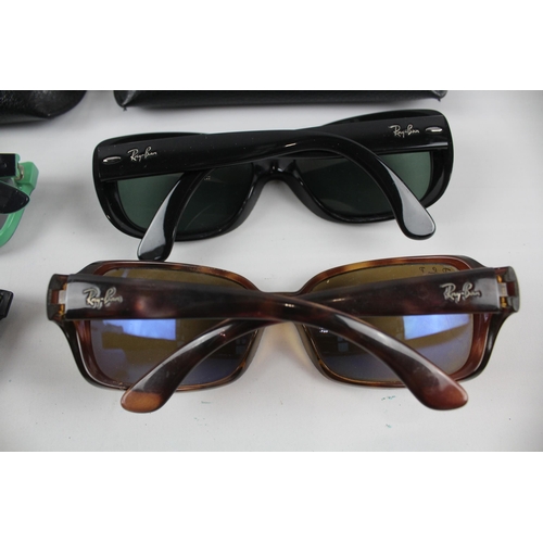 254 - Collection of Designer RayBan Sunglasses Inc Cases Etc x 4