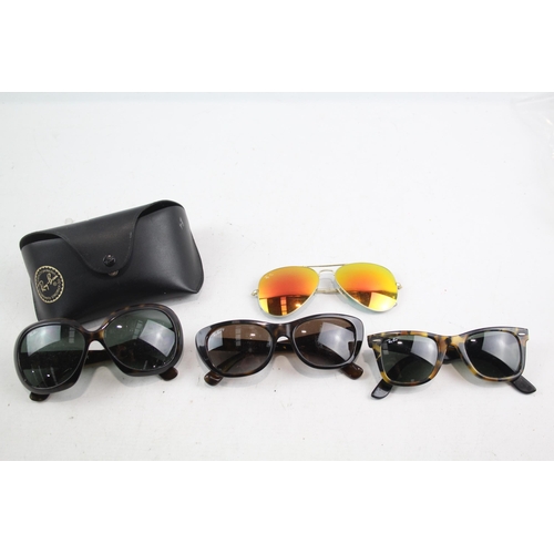 255 - Collection of Designer RayBan Sunglasses Inc Cases Etc x 4