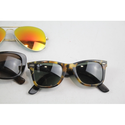 255 - Collection of Designer RayBan Sunglasses Inc Cases Etc x 4