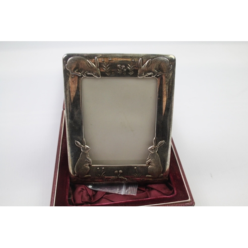 295 - ASPREY & CO. 1997 London Sterling Silver Christening Photograph Frame (162g)